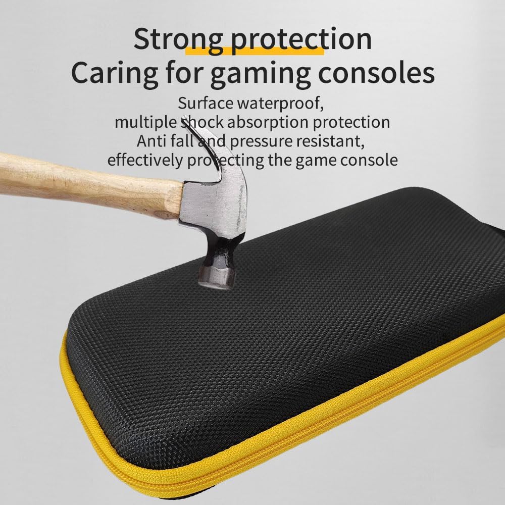 EVA Hard Carrying Case for Anbernic RG40XX H Retro Handheld Game Console | Shockproof Travel Storage Bag 21 × 7.5 cm