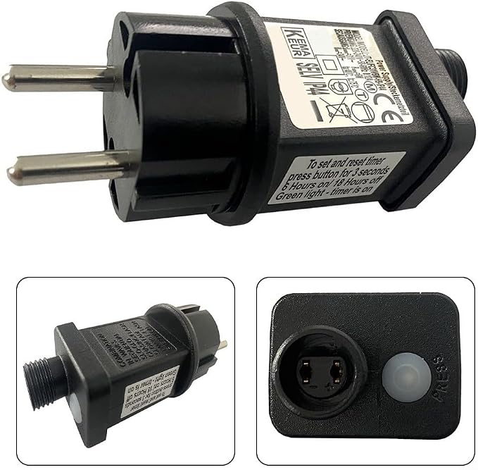 31V LED Transformer Plug with 8 Modes & 6H Timer | Adapter