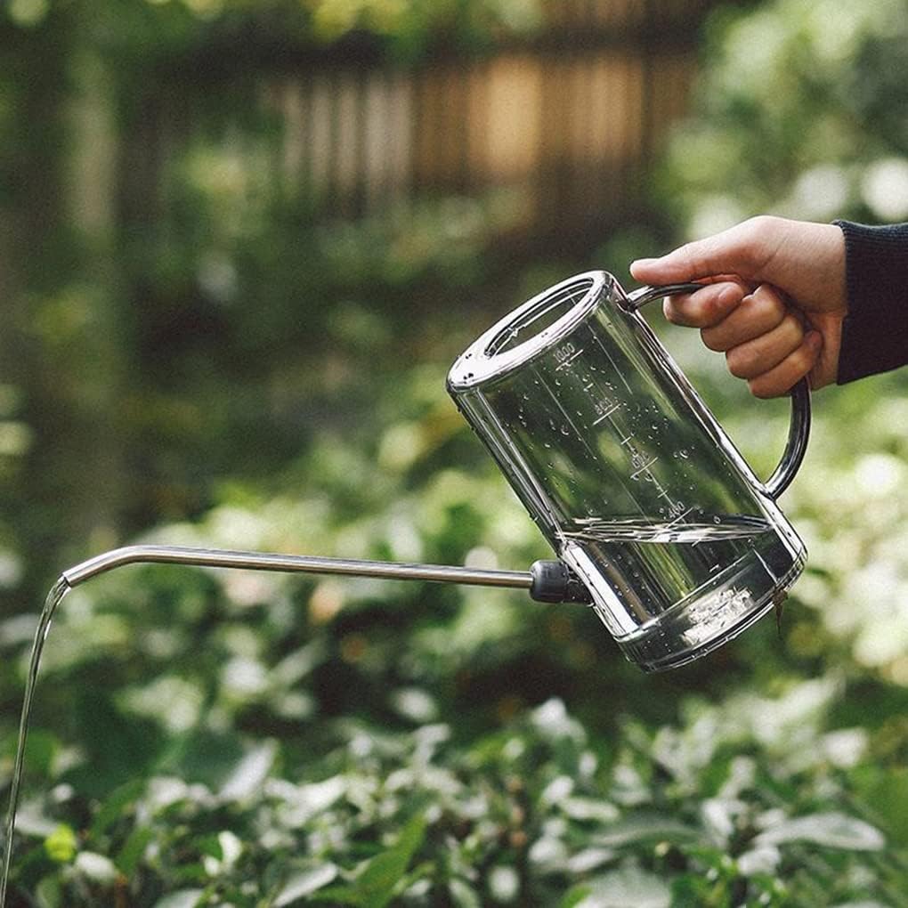 1 Liter Long Spout Watering Can with Gardening Shovel Set – Precision Irrigation Spraying Pot for Indoor Houseplants, Office, and Succulents