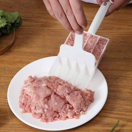4-Slot Kitchen Rice Ball & Meatball Maker – Multifunctional Plastic Scoop & Filling Tool – DIY Food Mold for Quick Meal Prep