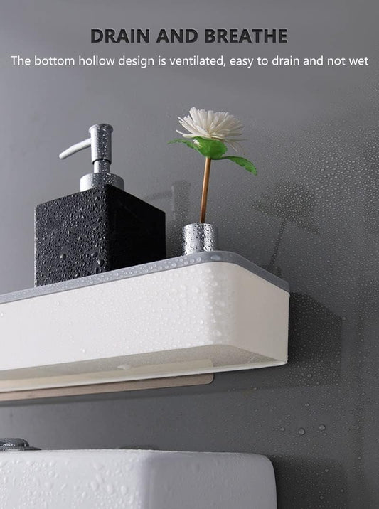 Over-the-Toilet Bathroom Storage Cabinet Rack – Wall-Mounted "Hole-Free" Multifunctional Artifact – Space-Saving Above-Toilet Shelf Organizer – Drill-Free High-Capacity Bathroom Cabinet (White)