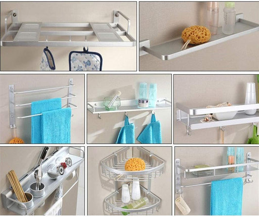 H-Shape Space Aluminum Over-Door Hook – No-Drill Shower Glass Towel Holder – Versatile Metal Hanger for Bathroom, Kitchen, and Cabinet Organization