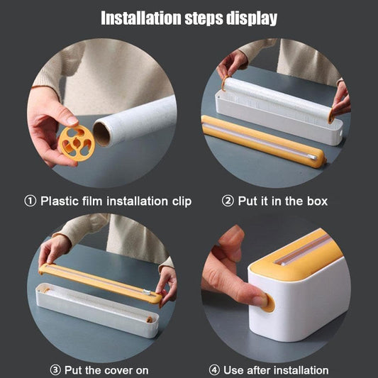 Cling Film Plastic Wrap Roll – Food Storage Wrap for Kitchen Use