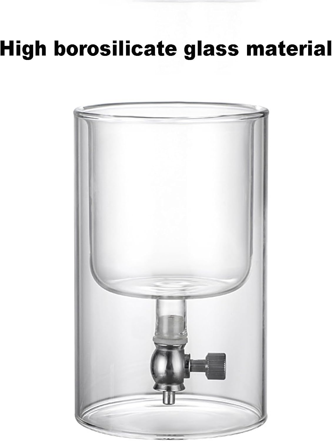 500ml Cold Brew Drip Coffee Maker – Adjustable Ice Drip Tower with Borosilicate Glass & Stainless Steel Flow Valve