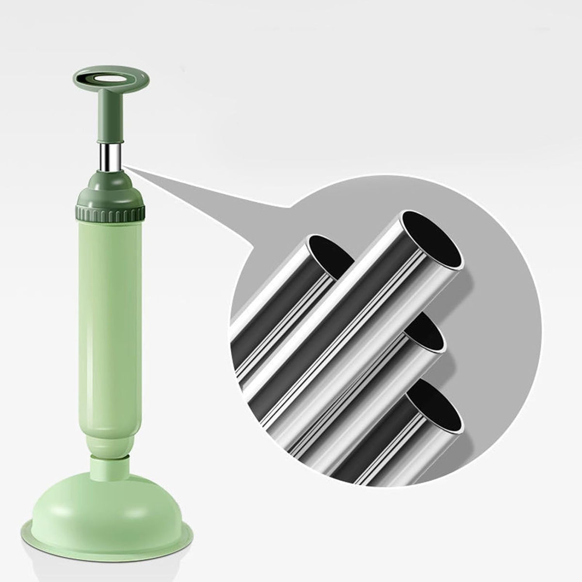 High-Pressure Air Toilet Plunger – Professional Drain Blaster & Clog Remover – Flexible Sewer Unclogging Tool for Bathroom, Kitchen, and Sinks (Pink/Blue/Green)