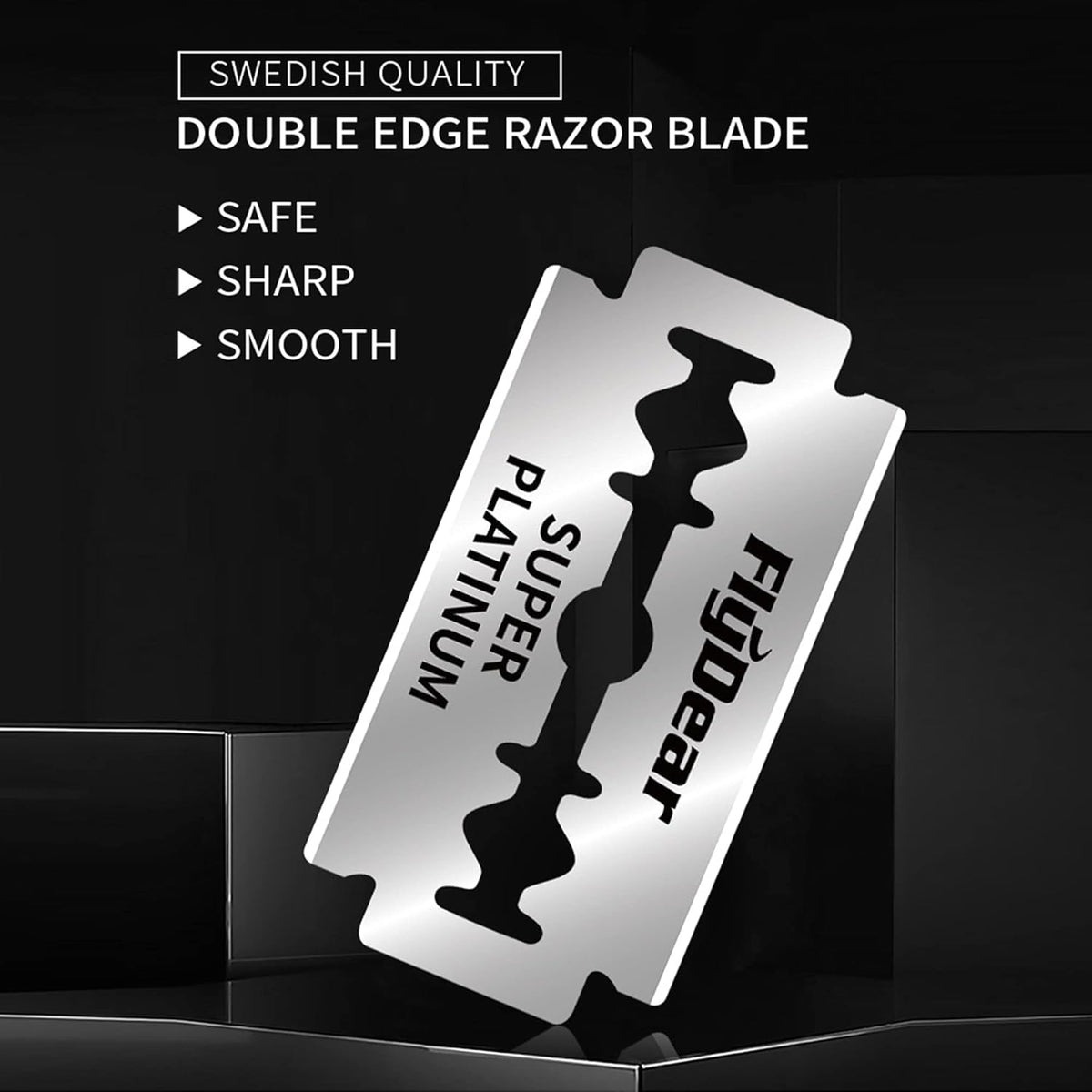 Rasoir de barbier professionnel coupe-choux – Rasoir pliant classique à bord droit – Comprend 10 lames de rechange premium en acier inoxydable – Outil de barbier de qualité professionnelle
