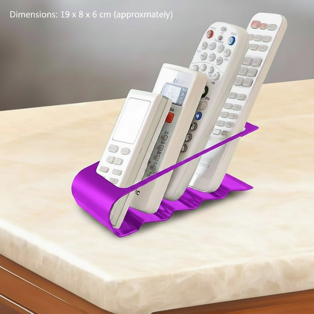 Organisateur de Télécommandes – Support de Rangement de Bureau à 4 Compartiments pour Télécommandes TV, DVD et Multimédia