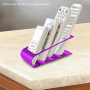 Remote Control Organizer Stand – Desktop Storage Holder with 4 Compartments for TV, DVD & Media Controllers