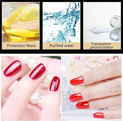 Vishine Gel Nail Base Coat & No Wipe Top Coat Set 2-Pack – 15ml UV/LED Soak-Off Gel Polish