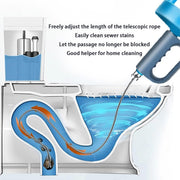 Déboucheur manuel extensible – Débouchoir à piston et curage pour canalisations lourdes – Tarière à ressort flexible en acier pour éviers, toilettes et baignoires (3m / 7m / 10m)