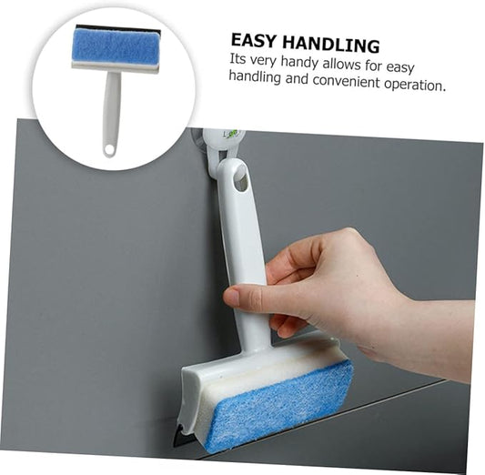 Double-Sided Window Squeegee Cleaning Brush for Bathroom Glass & Window Washing Tool
