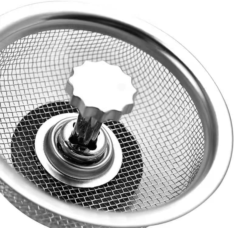 Remplacement de la crépine d'évier de cuisine | Panier de vidange en maille d'acier inoxydable et filtre de trou d'évacuation