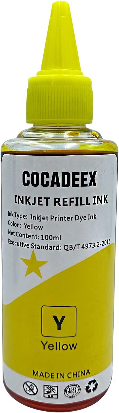 6-Pack 100ml Ink Refill Kit for HP, Canon, Brother, Epson & Lexmark Inkjet Printers – 2 Black, 2 Magenta, 1 Yellow, 1 Cyan