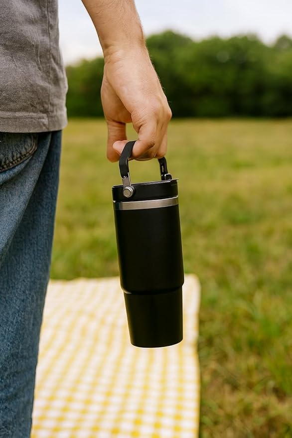 30 oz Insulated Travel Mug – Double-Wall Vacuum Stainless Steel Tumbler – BPA-Free Tritan Lid – Heavy-Duty Beverage Cup for Hot & Cold Drinks (20oz/30oz)