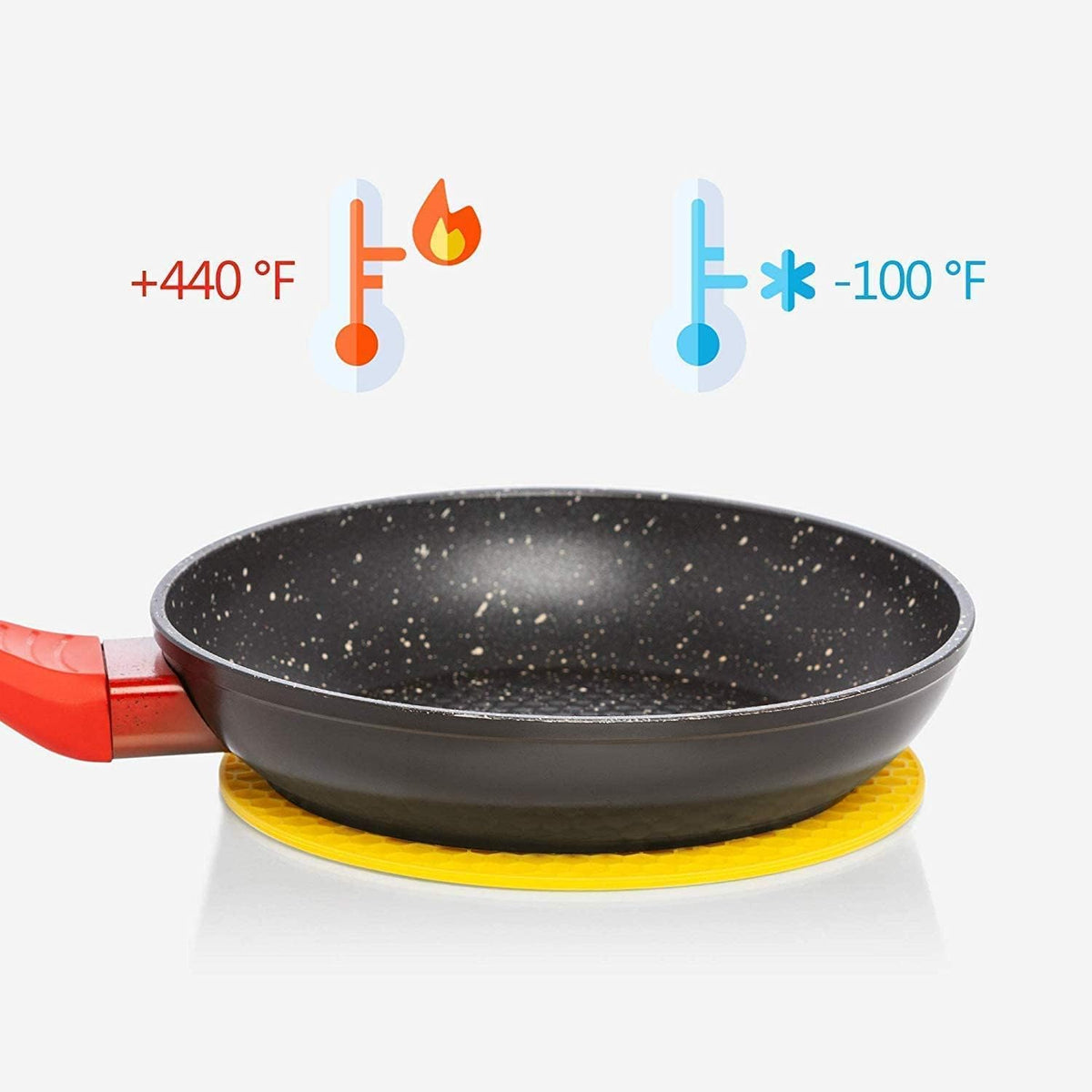 Dessous de plat en silicone – Tapis résistant à la chaleur antidérapant pour plans de travail de cuisine, tables et plats chauds