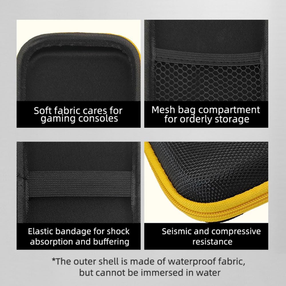 EVA Hard Carrying Case for Anbernic RG40XX H Retro Handheld Game Console | Shockproof Travel Storage Bag 21 × 7.5 cm