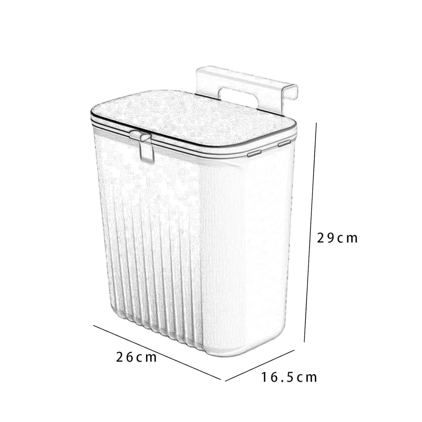 Poubelle de cuisine hygiénique