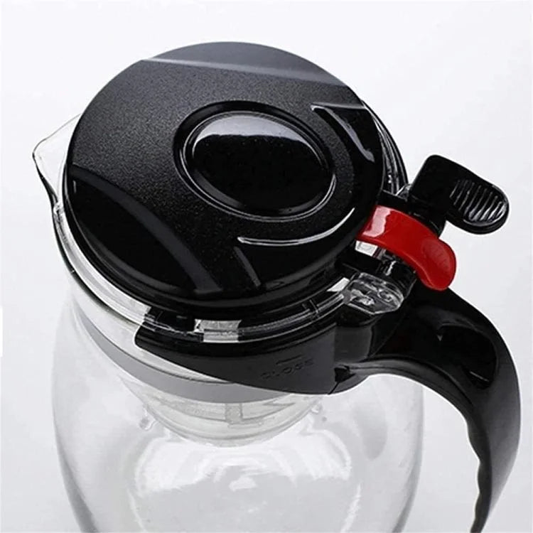 1200ml Glass Tea Maker with Removable Infuser – Heat-Resistant Teapot for Loose Leaf Tea, Herbal Tea & Blooming Tea