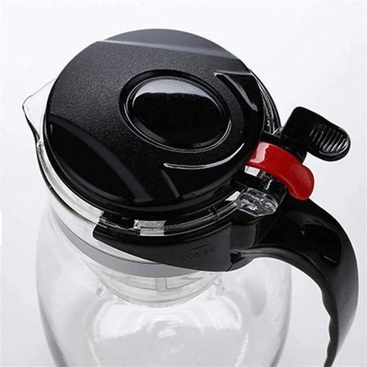 1200ml Glass Tea Maker with Removable Infuser – Heat-Resistant Teapot for Loose Leaf Tea, Herbal Tea & Blooming Tea