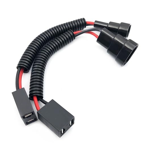 FainWan 2-Pack 9006 Male to H7 Female Headlight Adapter Wiring Harness – Conversion Connectors for Headlights & Fog Lights