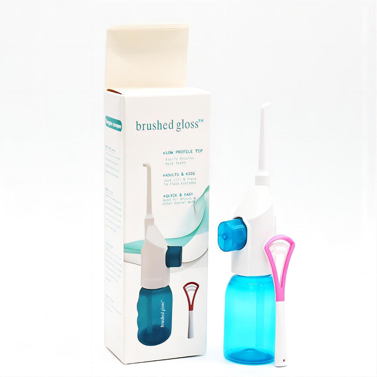 Hydropulseur Portable Électrique à Haute Pression – Irrigateur Oral Manuel Professionnel à Jet Pulsé – Nettoyage en Profondeur des Dents et Gencives – Hydropulseur Dentaire Rechargeable et Étanche (1 pièce)