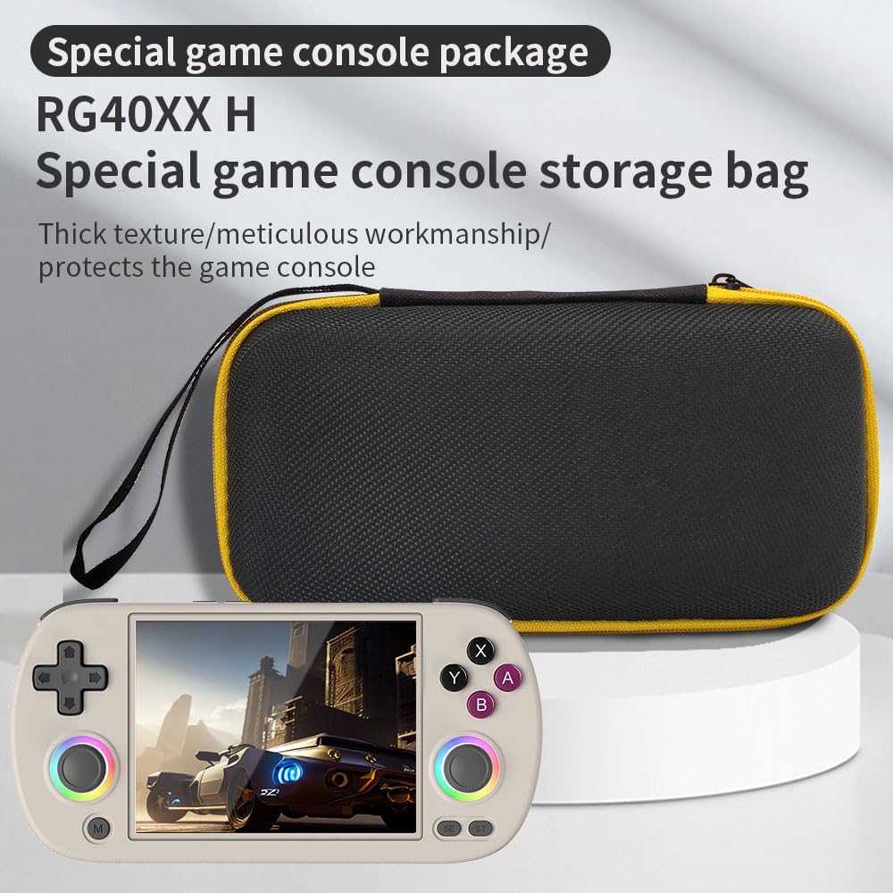 EVA Hard Carrying Case for Anbernic RG40XX H Retro Handheld Game Console | Shockproof Travel Storage Bag 21 × 7.5 cm