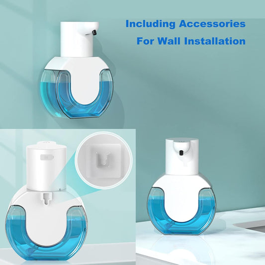 HOMEFISH P10 Smart Soap Dispenser – 420ml Touchless Motion Sensor – Wall-Mounted Automatic Hand Washing Device – High-Efficiency Liquid Soap Dispenser