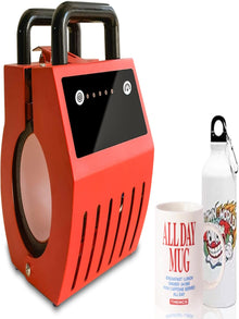 ANYTHLY Portable Mug Heat Press Machine 220V UK Plug – Sublimation Heat Transfer Press for 10–15 oz Mugs, Latte Cups & Tumblers