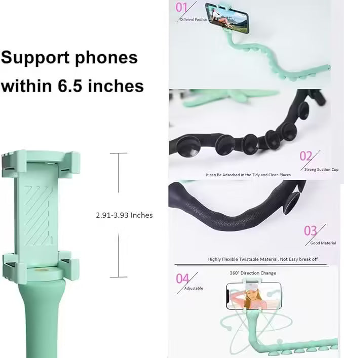 Omio cartoon worm phone holder stand 360 rotation