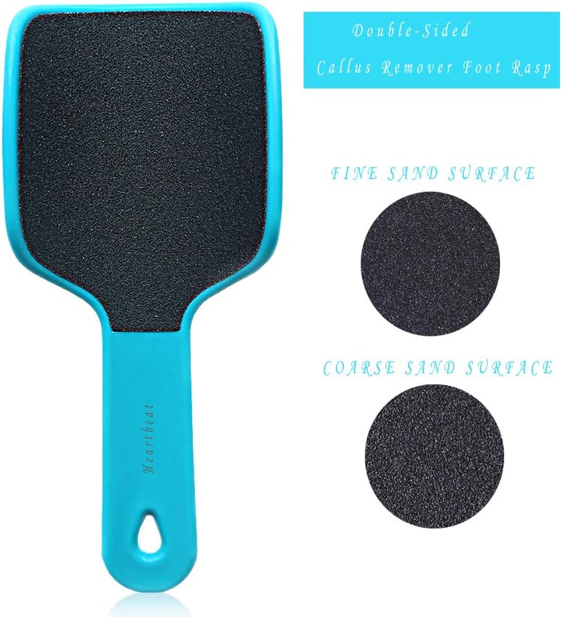 U-Shaped Curved Foot File – Double-Sided Callus Remover & Dead Skin Scrubber – Professional Pedicure Tool for Smooth Heels & Soles (Green/Pink/Blue/Black)