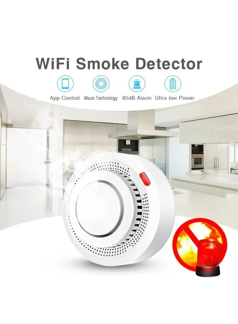 WiFi Smart Smoke Detector Smoke Sensor Alarm Device