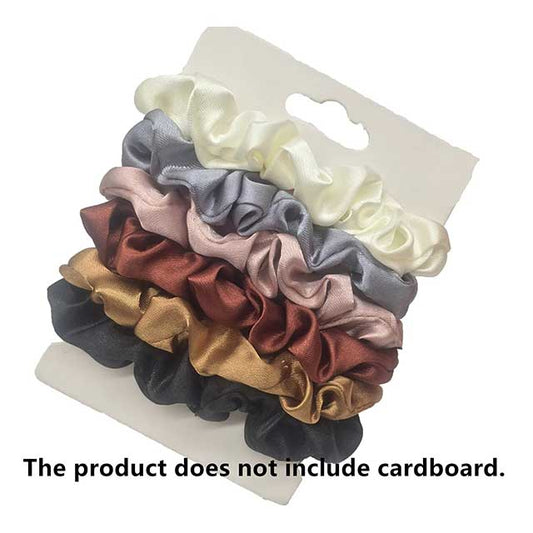 6PCS Multicolor Small Intestine Hair Ties for Women – Elastic Spiral Hair Circles & Styling Accessories