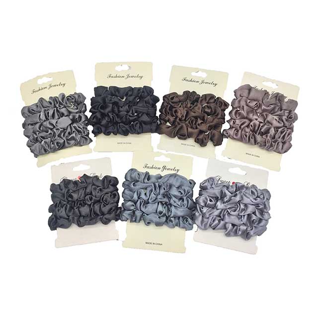 6PCS Multicolor Small Intestine Hair Ties for Women – Elastic Spiral Hair Circles & Styling Accessories