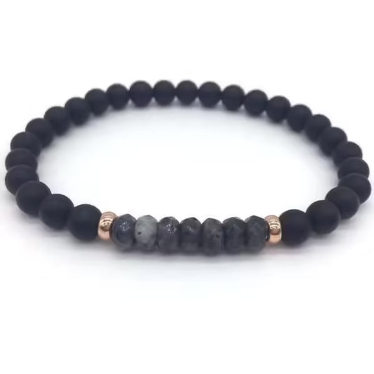 سوار رجالي من الخرز الكروي مقاس 6 مم (EGBT016)