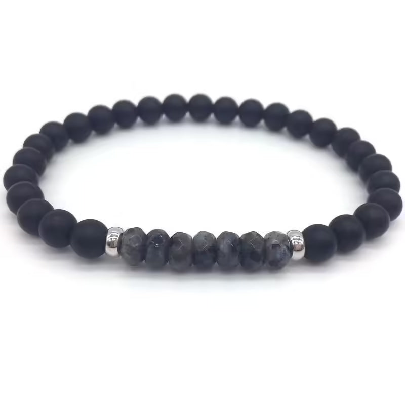 6mm Ball Beaded Men Bracelet (EGBT016)