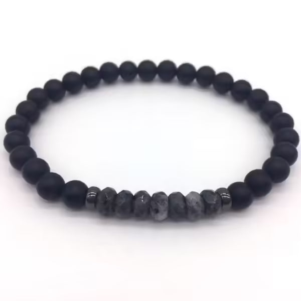 6mm Ball Beaded Men Bracelet (EGBT016)