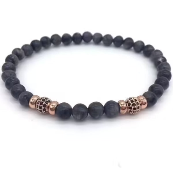 6mm Ball Beaded Men Bracelet (EGBT016)