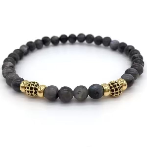 6mm Ball Beaded Men Bracelet (EGBT016)