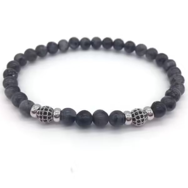 6mm Ball Beaded Men Bracelet (EGBT016)