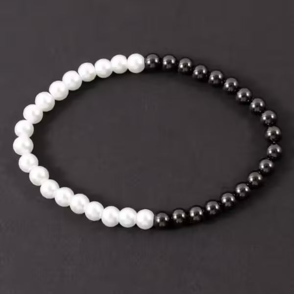 6mm Pearl Bead Bracelet For Men (EGBT278)