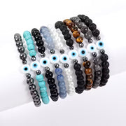 Bracelet unisexe classique fait main à œillet rond de 6 mm (EGBT014)