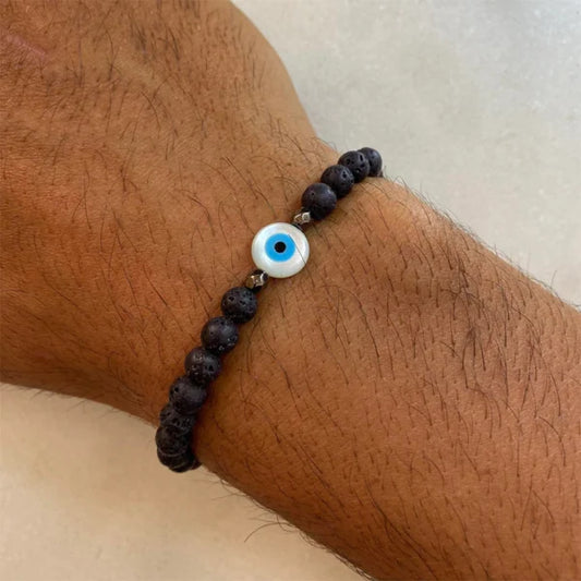 Bracelet unisexe classique fait main à œillet rond de 6 mm (EGBT014)