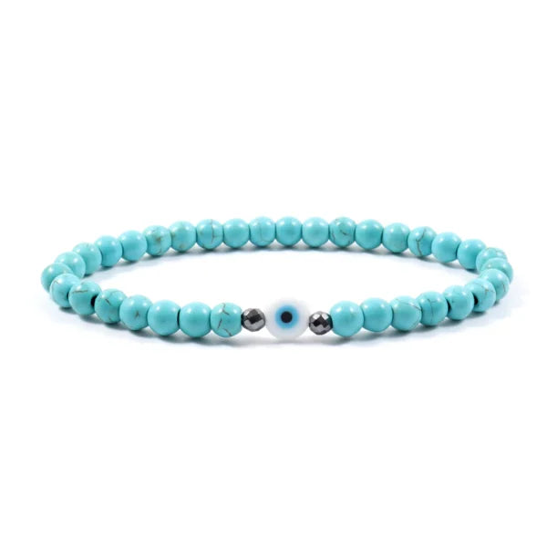 Bracelet unisexe classique fait main à œillet rond de 6 mm (EGBT014)