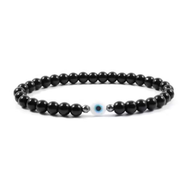 Bracelet unisexe classique fait main à œillet rond de 6 mm (EGBT014)