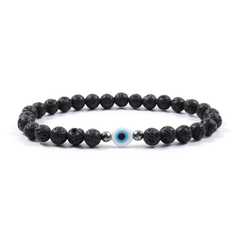 Bracelet unisexe classique fait main à œillet rond de 6 mm (EGBT014)