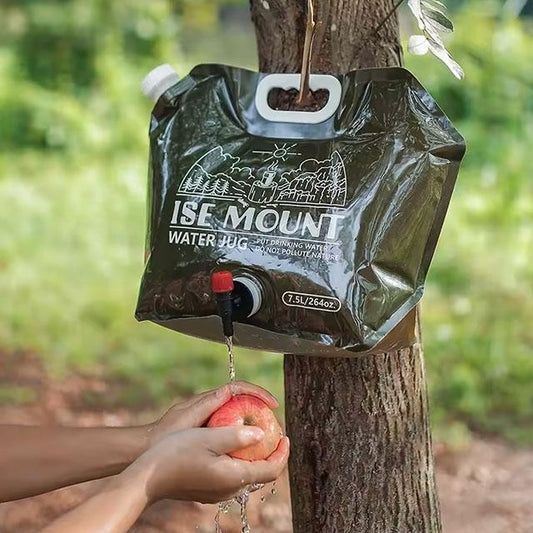 7.5L Collapsible Water Storage Bag – Large-Capacity, Portable PET Water Bag with Built-in Valve for Outdoor & Emergency Use