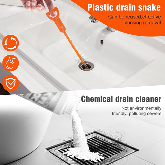 Universal Pipe Dredge & Hairpin Cleaner – Multi-Functional Sink Grabber – Flexible Water Channel Dredging Tool for Toilets, Sewers, and Kitchen Sinks