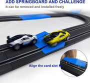 AGM MASTECH MR-10L 8.4M Slot Car Race Track Set – Dual High-Speed Racing Track with 4 Licensed Cars, 2 Controllers & Lap Counter