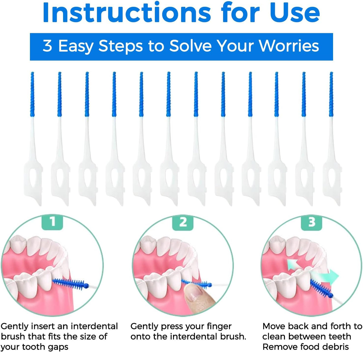 200 Pièces/Boîte de Bâtonnets de Fil Dentaire – Nettoyant Interdentaire Ultra-Fin & Brosse Interdentaire – Cure-dents Fil Dentaire Haute Tension pour l'Hygiène Buccale & l'Élimination de la Plaque Dentaire (Bleu/Vert)