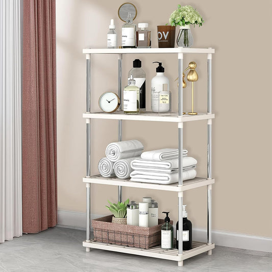 Multi-Level Storage Rack | Stackable Floor Organizer for Kitchen, Bathroom & Living Area